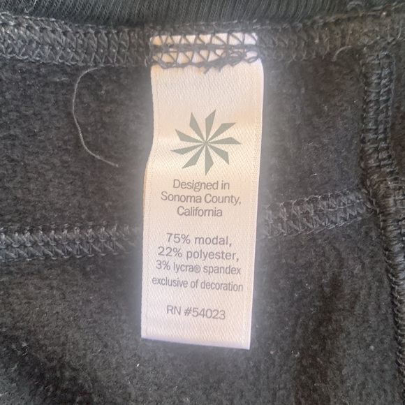 Athleta Modal Black Stretch Track Pant Joggers Size M - Picture 9 of 9